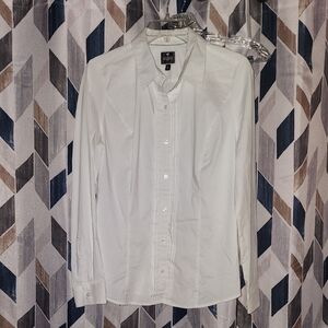 Express White Button-Up Shirt